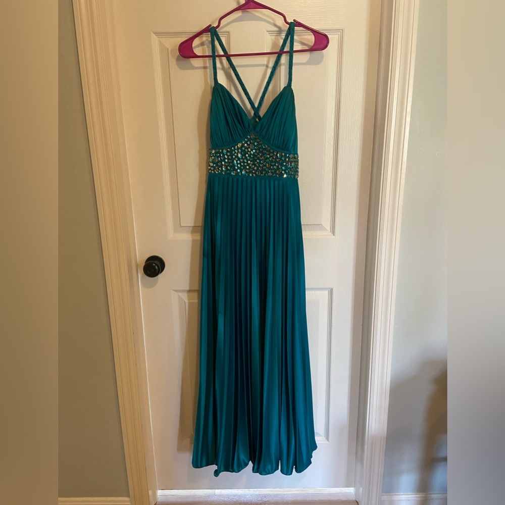 Teal formal dress!